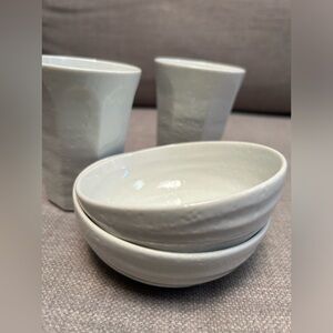 Vintage MENARD Handmade Washokki Set Japanese Dishware #0924244